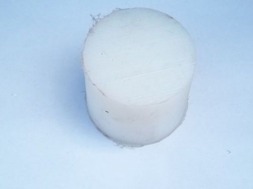 UHMW white Plastic - 3 inch diameter x 2 3/4 inches long