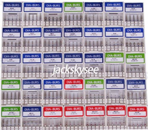 100pcs dental diamond burs for high speed handpiece turbine medium fg 1.6mm bid for sale