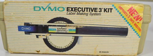 DYMO Executive 3 Tapewriter LABEL MAKING SYSTEM for 1/4&#034;, 3/8&#034; &amp; 1/2&#034; Tape #1575