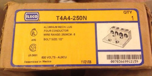Ilsco d2199 t4a4-250n 250mcm-6 600 volts al9cu (lot 770) for sale