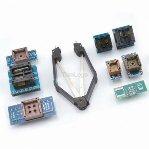 8 programmer adapters sockets kit for tl866cs, tl866a, ezp2010 with ic extractor for sale