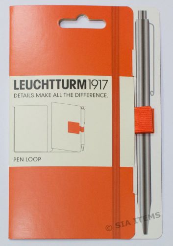 Leuchtturm 1917 Pen Loop Orange self-adhesive
