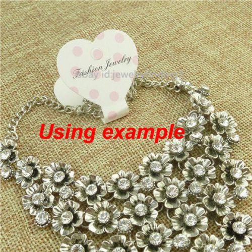 15082-200PCS Necklace &amp; Bracelet Hanging Card Display Charm Love Heart