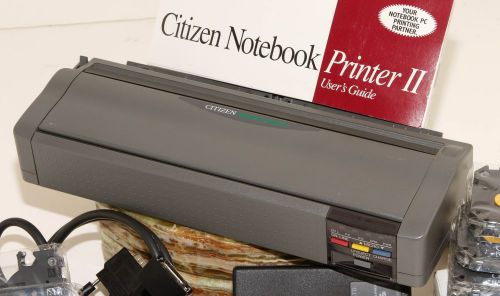 Citizen Notebook Printer II W/ Ribbons, Manual, Software + Extras WOW!!