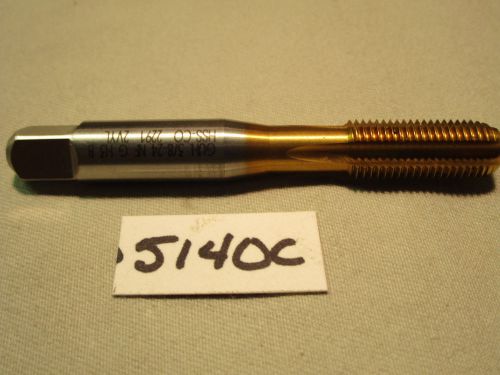 (#5140C) New TiN Coated USA Made Cobalt 3/8 X 24 NC Plug Tap