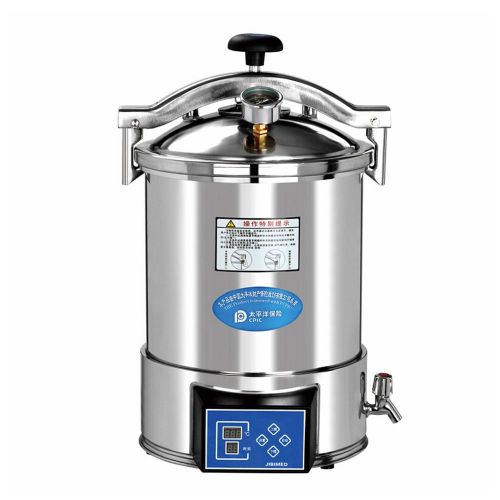 18L Portable Medical Autoclave Sterilizer High Pressure Steam Stainless Steel