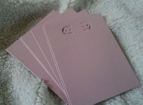 NEW Handmade Earring jewelry display card, 2x3 inch, 20 pcs, met text lilac
