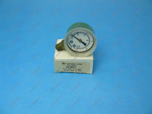 Marsh Instrument G23627 1 1/2&#034; Pressure Gauge 0-15 PSI/kPa Lower 1/4&#034; NPT Brass