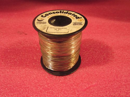 New 26 gauge tinned copper  wire, 1 lb spool, 26awg, consolidated wire #26tc for sale