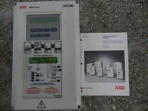 2 ABB ACS500 ACS501-002-4-00P5 Variable Frequency Drive w/Manual 1 May Be Unused
