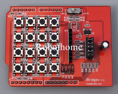 5v dc ibridge 4x4 keypad with nokia lcd interface stable for arduino for sale