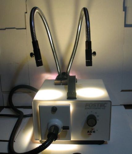 Fostec Ace 20500 Fiber Optic Illuminator Light Source with Double Gooseneck