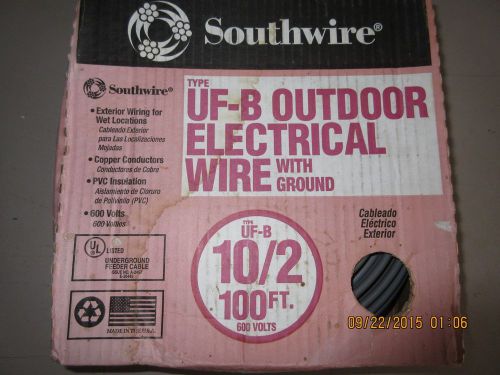 UF-B 10/2 Underground Electrical Wire 100ft coil. NEW