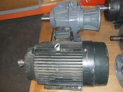 New toshiba 20 hp motor with boston gear helical speed reducer for sale