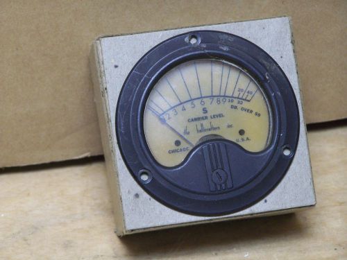 Vintage Hallicrafters S Carrier Level Meter Ham Radio Military Receiver