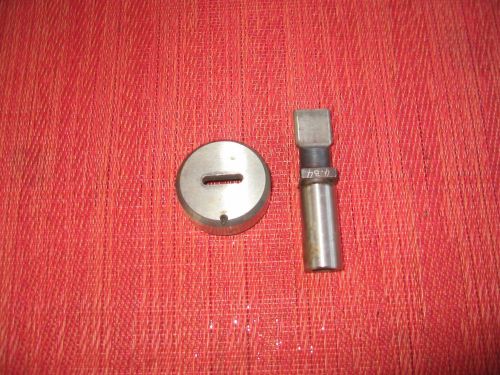 Turret Punch Press Tooling Oblong Punch and Die Set .156 x .656 Wiedemann Mate