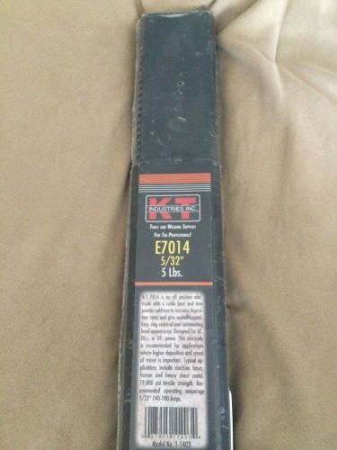 KT Industries Welding Rods 5lb Package E7014 5/32 NEW