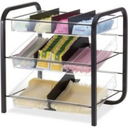 Officemate Giant Condiment and Cutlery Organizer. Contains Three Trays with Six