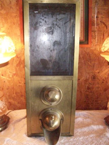 Vintage Brass &amp; Glass Large Coffee Bean Dispenser Nostalgic Shop Store Display