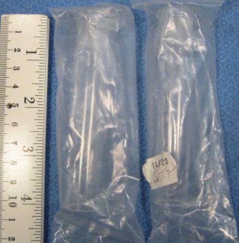 CHEMGLASS??  GROUND  OUTER  JOINTS  MEDIUM  LENGTH  14/20  X2  NEW OLD STOCK   J