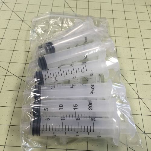 100pcs Plastic Disposable 20ml /20cc  Luer Lock Syringes