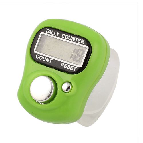 Electronic digital counting recorder handheld finger counter light green for sale