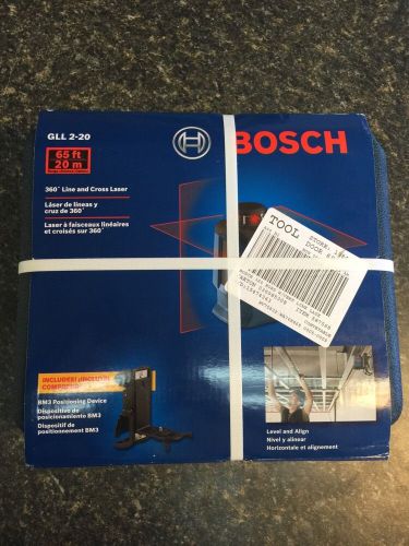 Bosch GLL 2-20 65-ft Chalklin Self-Leveling 360 Degree Line and Cross Laser Kit