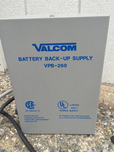 VALCOM BATTERY BACK-UP SUPPLY VPB-260