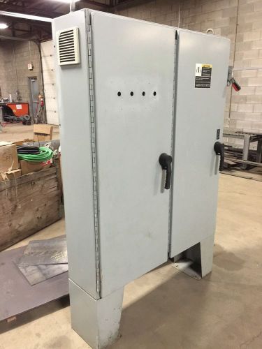 Hoffman A60X4912LPFTC Enclosure plus Backplate and Disconnect, Used