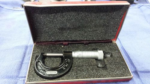 Starrett 211 micrometer with case