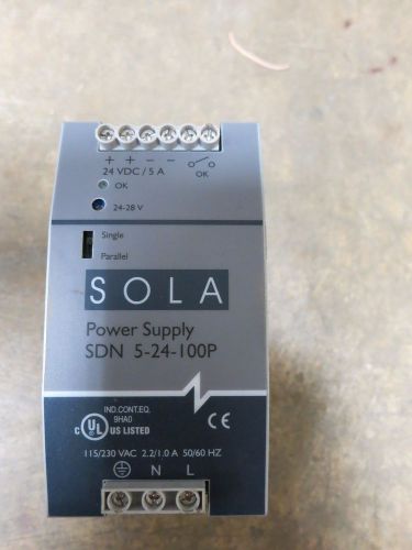 SOLA/HEVI-DUTY POWER SUPPLY SDN 5-24-100P