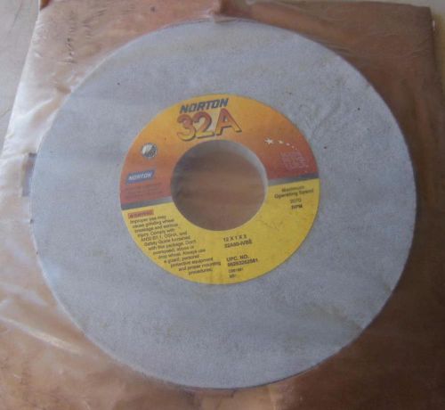 NORTON GRINDING WHEEL 32A60-IVBE 12x1x3 INDUSTRIAL ABRASIVE TOOL NEW