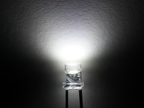 50pcs 3mm Ultra Bright Warm White Flat Top LED Lamp 15,000mcd **USA BASED**