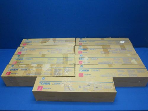 Lot of (9) NEW Genuine Konica Minolta Toner TN312M Magenta Opened Box