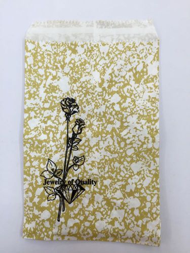 500pc 4x6&#034;inch GOLD tone Print Paper Bags
