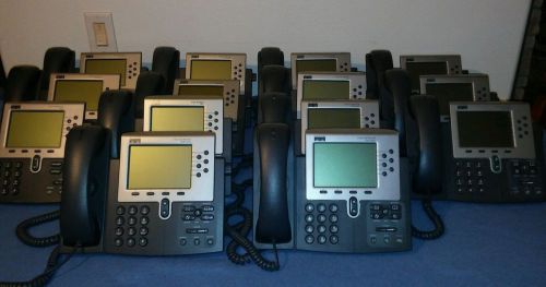 Cisco Lot of 15 CP-7960G VOIP Phones used