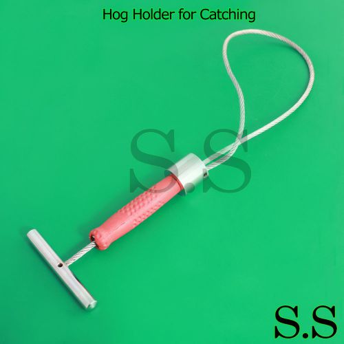 Hog Holder for Catching Red Grip Veterinary Instruments New