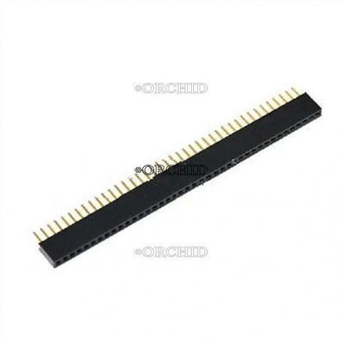 20pcs 50-pin 50p 1.27mm gold plated single row straight female pin header strip