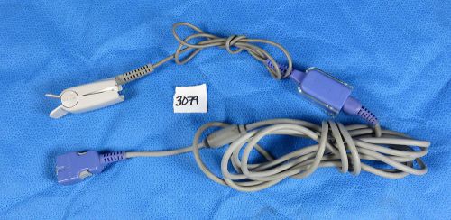 Nellcor DS-100A SPO2 Finger Sensor w/ Extension Cable DOC-10 *Parts*