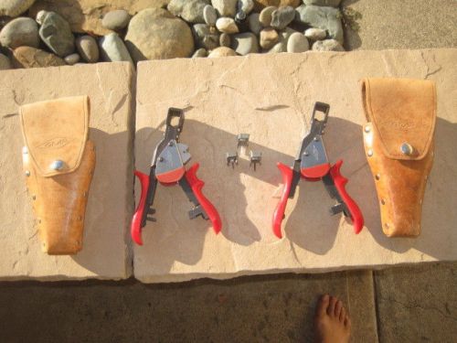 Two gmp modular plug presser crimper crimp tools with dies and cases for sale