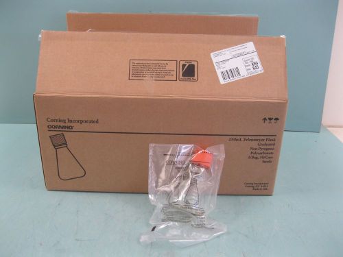 Lot (50) corning 431144 polycarbonate 250 ml erlenmeyer flask new p9 (2003) for sale