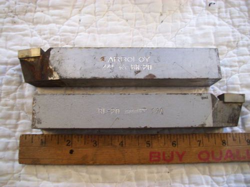 2 Carbaloy NOS Cemented Carbides Cutting Tools BL &amp; BR-20  44A From Metal Lathe