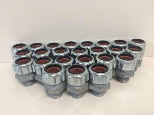 Lot (24) nos! t&amp;b thomas &amp; betts 1/2&#034; npt .500-.625 straight cord strain relief for sale