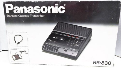 Panasonic (Black) RR-830 Standard Cassette Transcriber