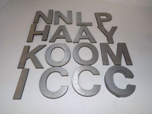 Cast Aluminum Letters 4&#034; Tall x 1/4&#034; thick
