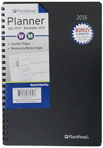 PlanAhead Medium Home/Office 18 Month Planner, July 2015 -December 2016,