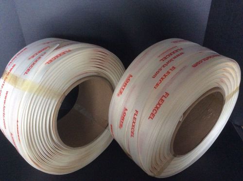 Cordstrap (2) roll polyester composite strapping cc 105/230 lortz mf 1.1/4&#034; 770&#039; for sale