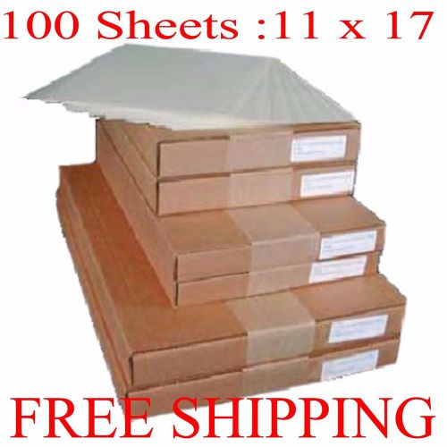 100 Premium Waterproof Inkjet Transparency  Film 11&#034; x 17&#034;  For Screen Printing