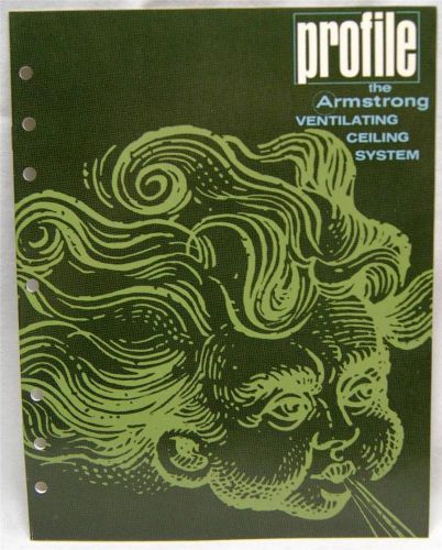 ARMSTRONG CEILING SYSTEMS PROFILE VENTILATING ADVERTISING BROCHURE 1964 VINTAGE
