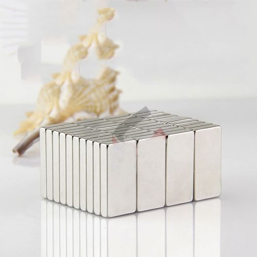 10PCS Super Strong Block Cuboid Magnets Rare Earth Neodymium 20 x 5 x 3 mm N50